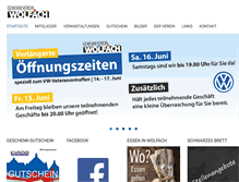 Tablet Screenshot of gewerbeverein-wolfach.de